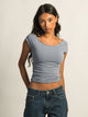 HARLOW CLAIRE TEE - DENIM HARLOW - Boathouse USA