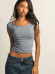 HARLOW CLAIRE TEE - DENIM HARLOW - Boathouse USA