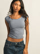 HARLOW CLAIRE TEE - DENIM HARLOW - Boathouse USA