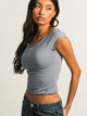 HARLOW CLAIRE TEE - DENIM HARLOW - Boathouse USA