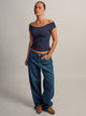 HARLOW CLAIRE TEE - NAVY
