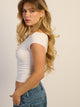 HARLOW CLAIRE TEE - WHITE HARLOW - Boathouse USA