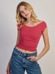 HARLOW CLAIRE TEE - WASHED RED HARLOW - Boathouse USA