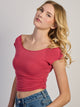 HARLOW CLAIRE TEE - WASHED RED HARLOW - Boathouse USA