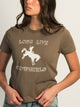 HARLOW BRENNA TEE - MUSHROOM HARLOW - Boathouse USA