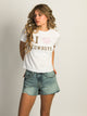 HARLOW BRENNA COWBOY TEE - WHITE HARLOW - Boathouse USA