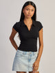 HARLOW SAWYER POLO TEE - BLACK HARLOW - Boathouse USA