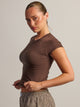 HARLOW GIA TEE - BROWN