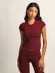 HARLOW GIA TEE - BURGUNDY HARLOW - Boathouse USA