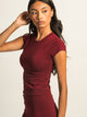 HARLOW GIA TEE - BURGUNDY HARLOW - Boathouse USA