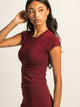 HARLOW GIA TEE - BURGUNDY HARLOW - Boathouse USA