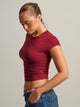 HARLOW GIA TEE - BURGUNDY HARLOW - Boathouse USA