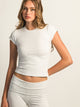 HARLOW GIA MELANGE TEE - CLOUD