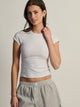 HARLOW GIA MELANGE TEE - CLOUD HARLOW - Boathouse USA
