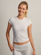 HARLOW GIA MELANGE TEE - CLOUD HARLOW - Boathouse USA