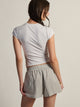 HARLOW GIA MELANGE TEE - CLOUD HARLOW - Boathouse USA