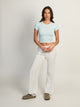 HARLOW RIBBED SEAMLESS TEE - LIGHT BLUE HARLOW - Boathouse USA