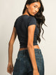 HARLOW RIBBED SEAMLESS TEE - NAVY HARLOW - Boathouse USA