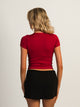 HARLOW RIBBED SEAMLESS TEE - PORT HARLOW - Boathouse USA