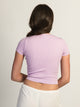 HARLOW RIBBED SEAMLESS TEE - PURPLE HARLOW - Boathouse USA