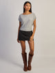 HARLOW SKYE SLOUCH TEE - HEATHER GREY