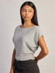 HARLOW SKYE SLOUCH TEE - HEATHER GREY