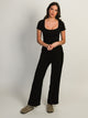 HARLOW SQUARENECK SEAMLESS TEE - BLACK HARLOW - Boathouse USA
