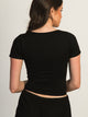 HARLOW SQUARENECK SEAMLESS TEE - BLACK HARLOW - Boathouse USA