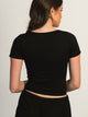HARLOW SQUARENECK SEAMLESS TEE - BLACK HARLOW - Boathouse USA
