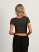 HARLOW SQUARENECK SEAMLESS TEE - CHARCOAL HARLOW - Boathouse USA