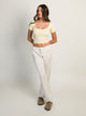 HARLOW SQUARENECK SEAMLESS TEE - YELLOW HARLOW - Boathouse USA