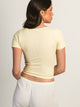 HARLOW SQUARENECK SEAMLESS TEE - YELLOW HARLOW - Boathouse USA