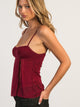 HARLOW KESTRA TANK TOP - BURGUNDY