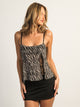 HARLOW KESTRA TANK TOP - ZEBRA
