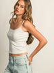 HARLOW MALLORY MELANGE TANK TOP - CLOUD HARLOW - Boathouse USA