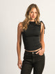 HARLOW TEGAN TANK TOP - BLACK
