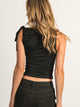 HARLOW TEGAN TANK TOP - BLACK