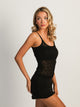 HARLOW LACEY TANK - BLACK HARLOW - Boathouse USA