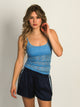HARLOW LACEY TANK TOP - E. BLUE - CLEARANCE HARLOW - Boathouse USA