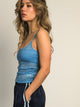 HARLOW LACEY TANK TOP - E. BLUE HARLOW - Boathouse USA