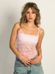 HARLOW LACEY TANK TOP - CHERRY BLOSSOM