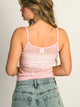HARLOW LACEY TANK TOP - CHERRY BLOSSOM HARLOW - Boathouse USA