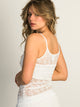 HARLOW LACEY TANK TOP - WHITE HARLOW - Boathouse USA