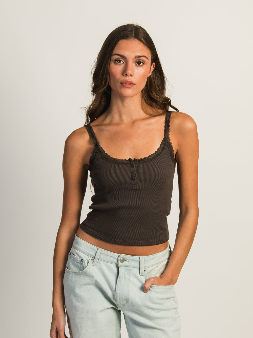 HARLOW HANNAH TANK - CHARCOAL