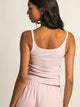 HARLOW ESSENTIAL RIBBED TANK TOP - LIGHT PINK HARLOW - Boathouse USA
