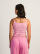 HARLOW ESSENTIAL RIBBED TANK - PINK HARLOW - Boathouse USA