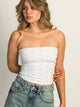 HARLOW BAILEY DITSY TUBE TOP - WHITE HARLOW - Boathouse USA