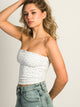 HARLOW BAILEY DITSY TUBE TOP - WHITE HARLOW - Boathouse USA