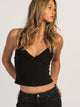 HARLOW PARTY TYLA TANK TOP - BLACK HARLOW - Boathouse USA