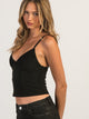 HARLOW PARTY TYLA TANK TOP - BLACK HARLOW - Boathouse USA